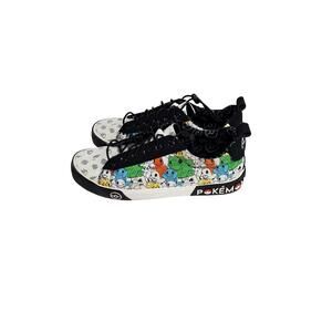 Pokemon Men's size 9 Canvas Low Sneakers Shoes Low Top By Ground UP